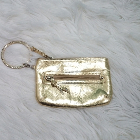 Express  gold bangle rhinestones  wristlet - Picture 3 of 7